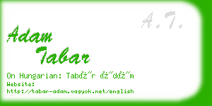 adam tabar business card